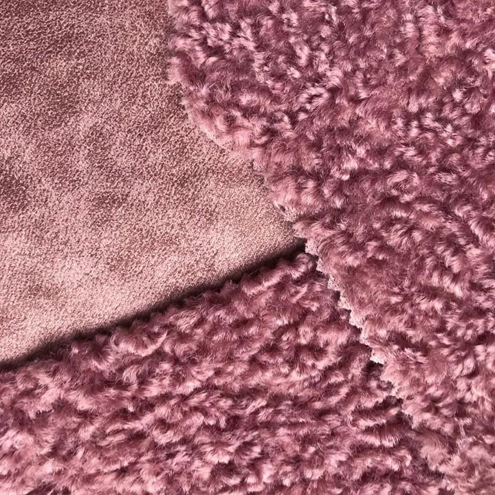 Polyester Pu With Fur Fabric
