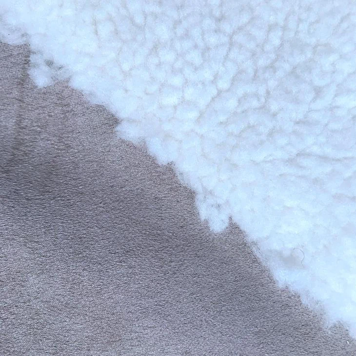 Faux Suede With Sherpa Fabric For Garment